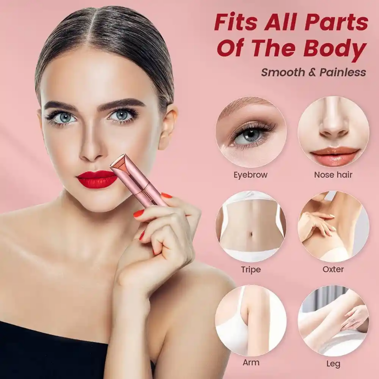 💖 Depiladora Facial + Cepillo Alisador 💖
