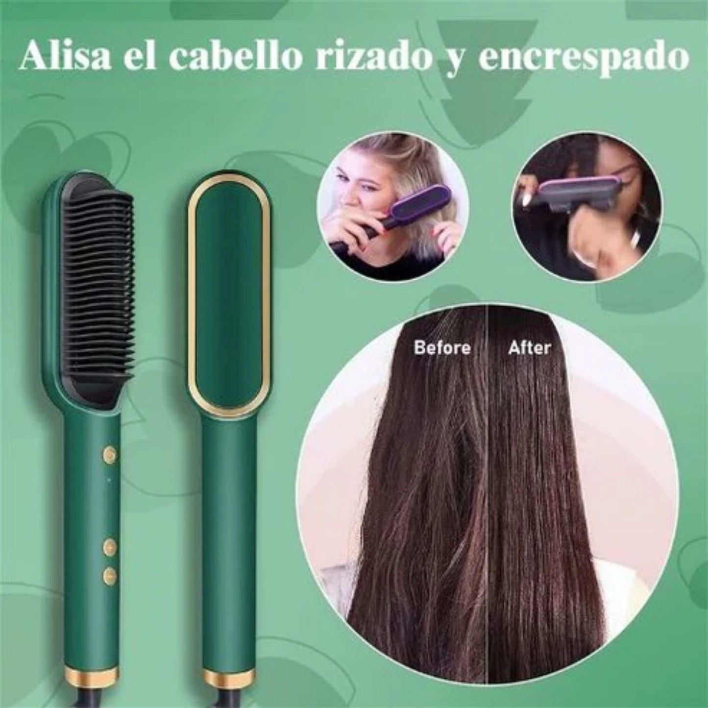 💖 Depiladora Facial + Cepillo Alisador 💖