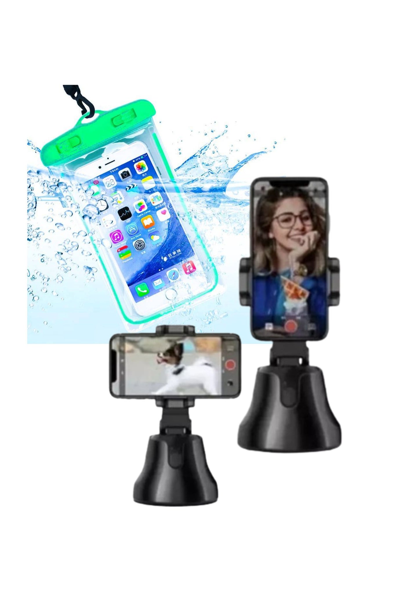 SOPORTE ROBOT 360 + FUNDA IMPERMEABLE