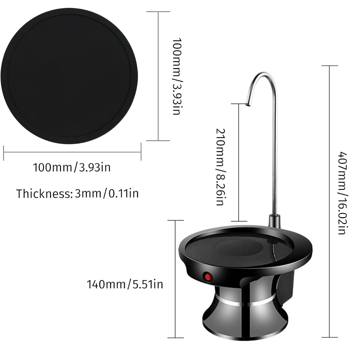 Dispensador de Agua con Soporte